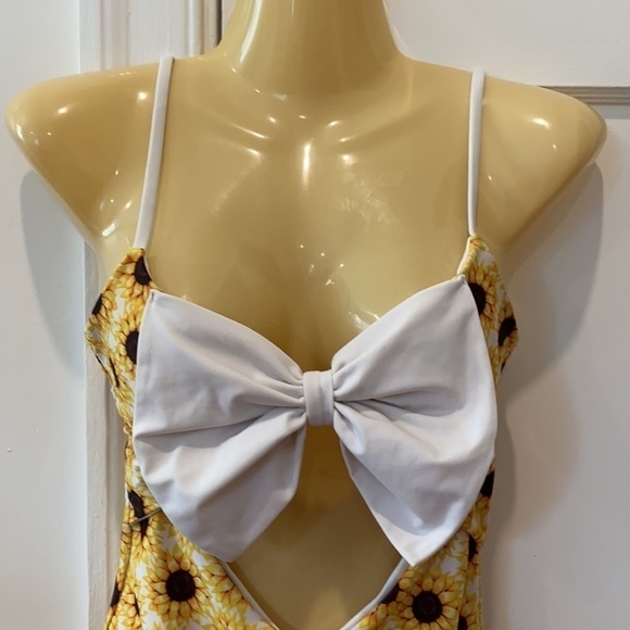 Lolli Swim Sunflower One Piece Swimsuit - Picture 3 of 9